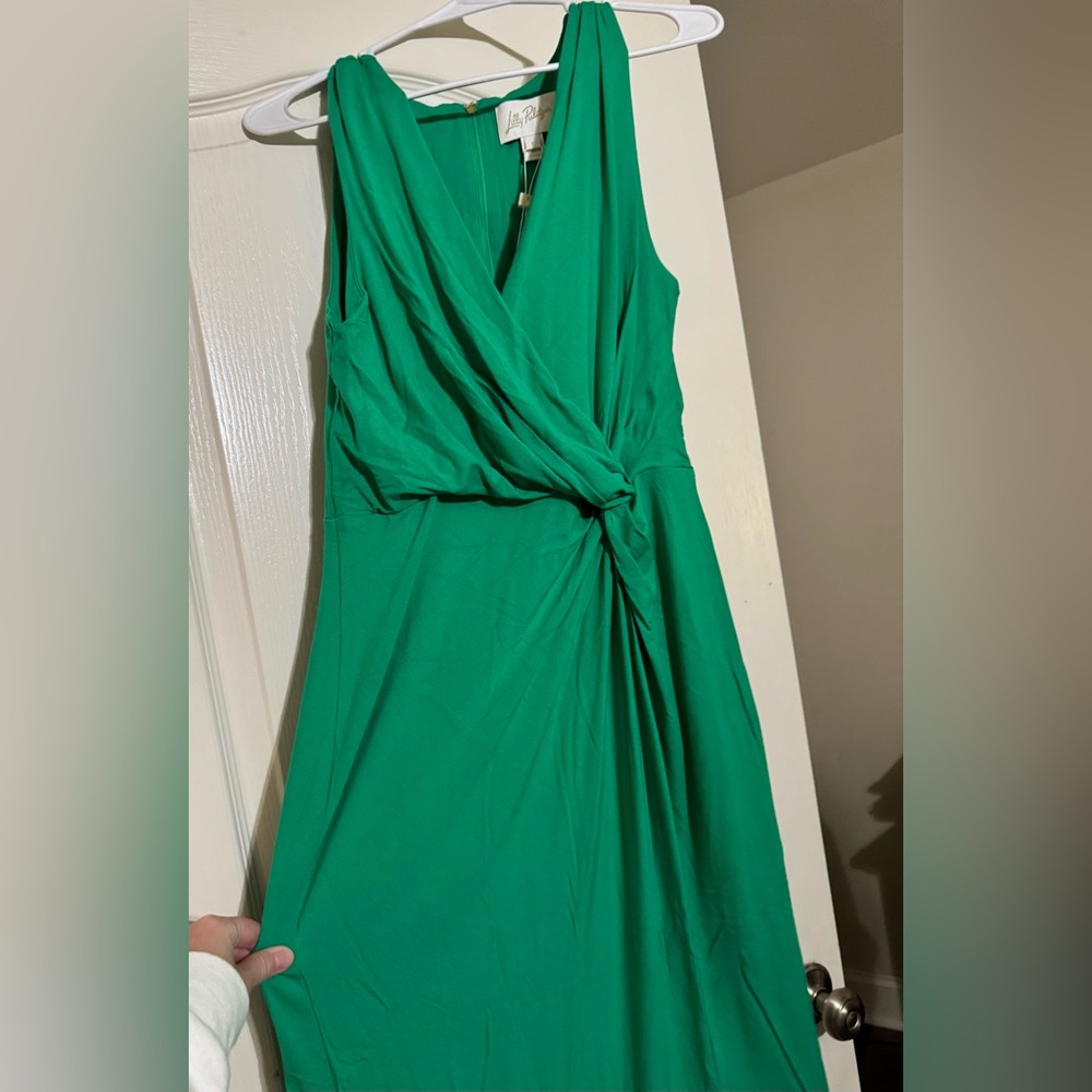 Lilly Pulitzer Vibrant Green Wrap Dress